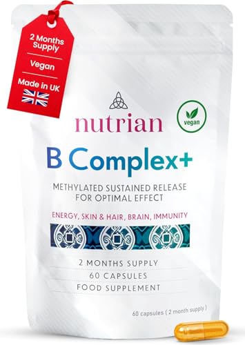 Nutrian B Complex+ – High Strength B Vitamins for Energy & Skin | 60 Caps Nutrian