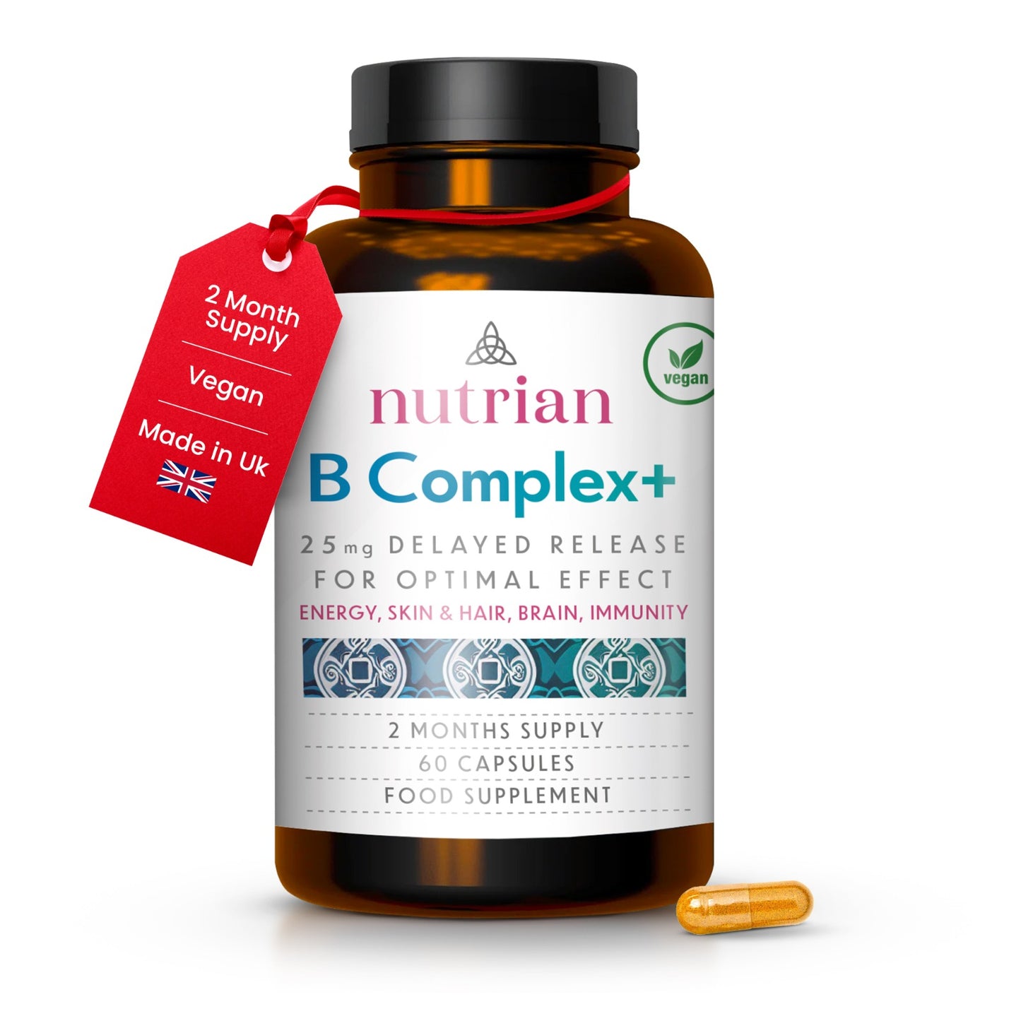 Complejo de vitamina B de alta potencia de Nutrian