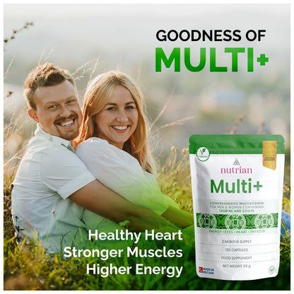 Nutrian Multi+ multivitamin for a healthy heart, stronger muscles and higher energy