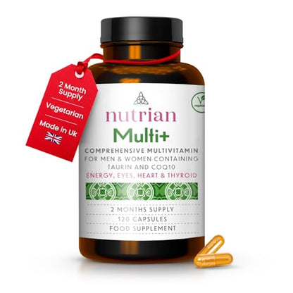 Nutrian Multi+ – Comprehensive Multivitamin - 120 Capsules Nutrian