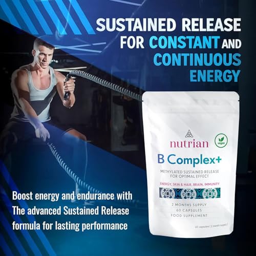 Nutrian B Complex+ – High Strength B Vitamins for Energy & Skin | 60 Caps Nutrian