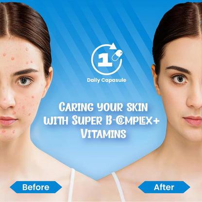 Nutrian B Complex+ – High Strength Energy, Nerve & Skin Support - 60 Veg Capsules