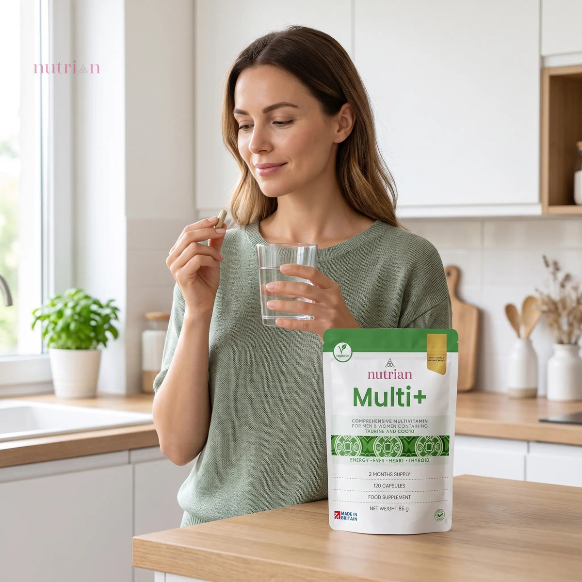 Nutrian Multi+ – High Strength Multivitamin for Adults - 120 Capsules Nutrian